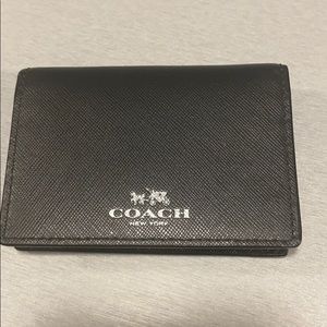 COACH Card Holder/Wallet - Black